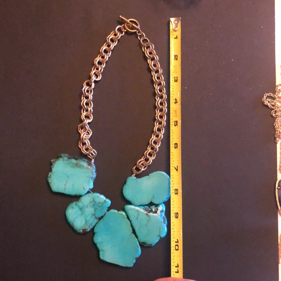 Turquoise chunky necklace - Picture 4 of 4